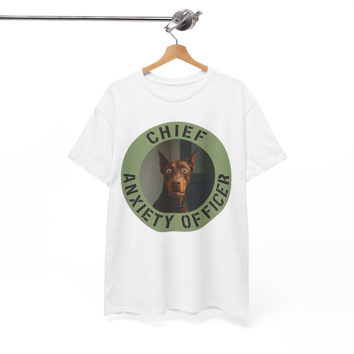 Chief Anxiety Officer T-Shirt — Funny Dog Graphic Tee