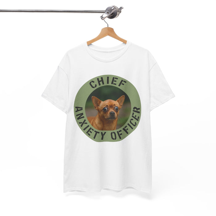 Chief Anxiety Officer T-Shirt — Funny Dog Graphic Tee