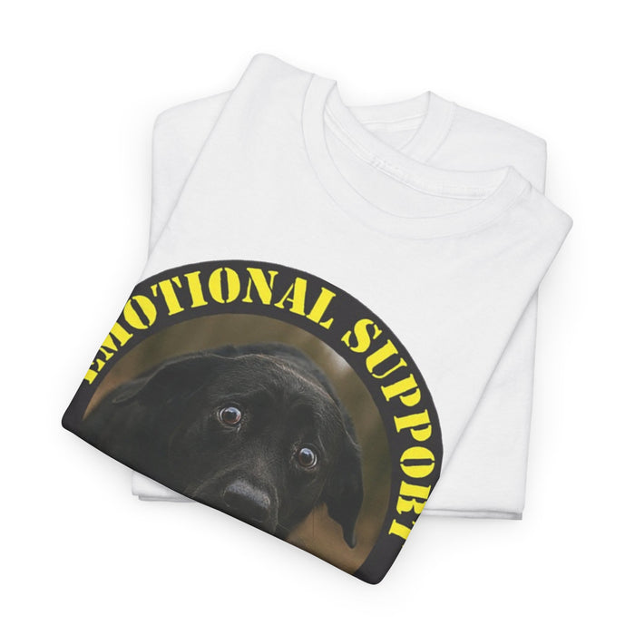 Emotional Support Human T-Shirt — Cute Black Lab Pet Lover Tee