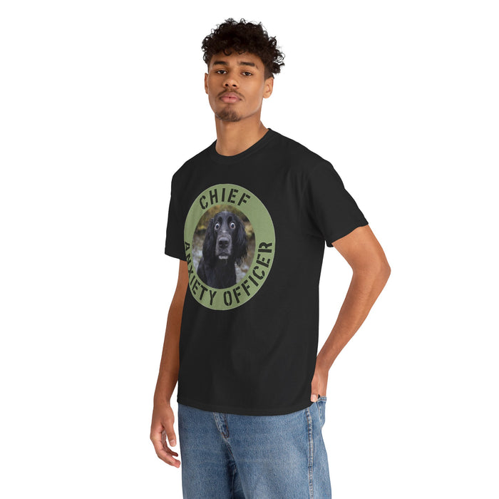 Spaniel Chief Anxiety Officer Dog T-Shirt – Funny Pet Rescue Gift