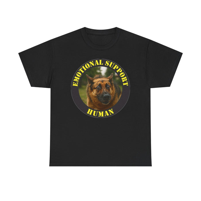 Emotional Support Human T-Shirt — Funny German Shepherd Pet Lover Tee