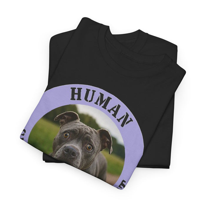 Pit Bull Dog "Human Security Blanket" Tee — Funny Rescue Pet Gift