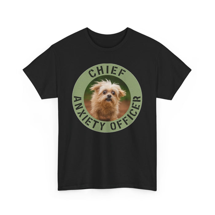 Chief Anxiety Officer T-Shirt — Cute Dog Graphic Tee
