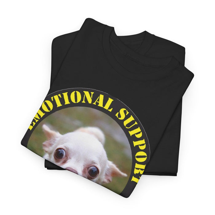 Emotional Support Human T‑Shirt — Cute Chihuahua Support Animal Tee