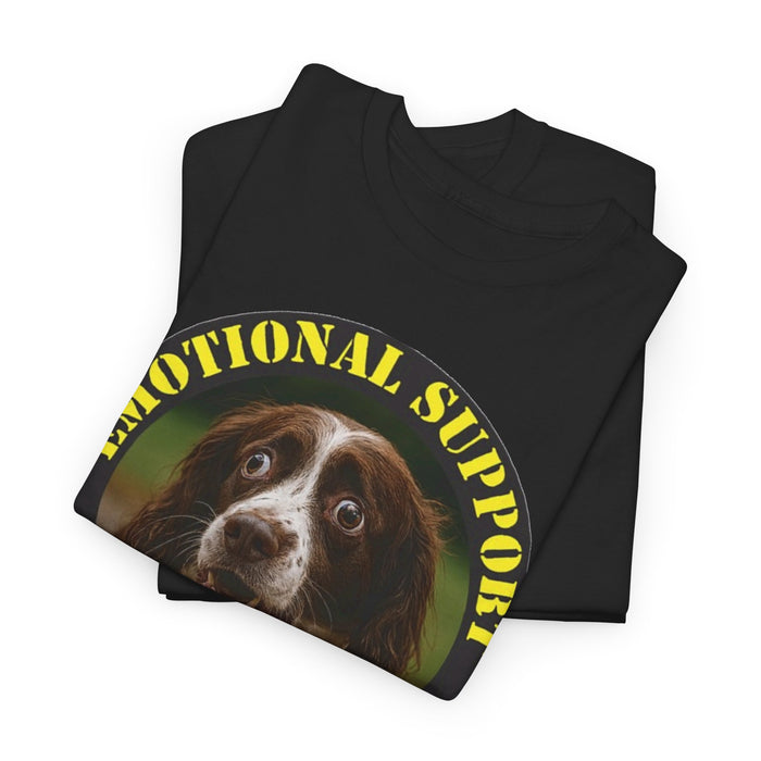 Emotional Support Human T‑Shirt — Dog Meme Tee for Pet Lovers