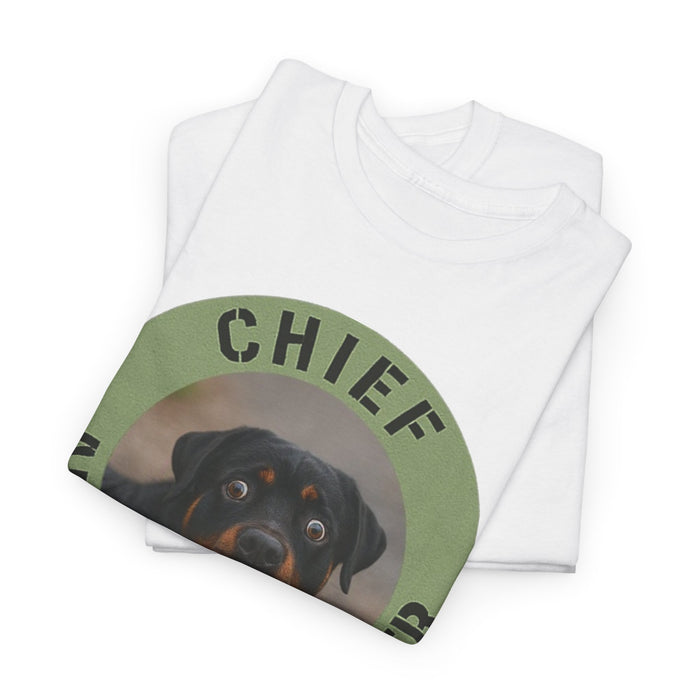 Chief Anxiety Officer Dog T-Shirt — Funny Rottweiler Pet Tee