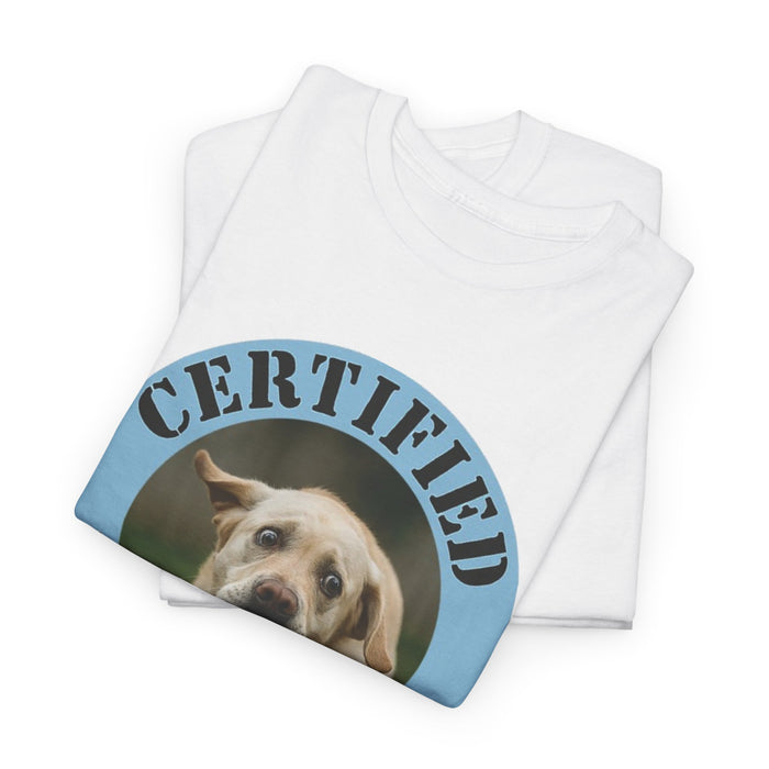 Certified Velcro Dog T-Shirt — Funny Dog Lover Tee