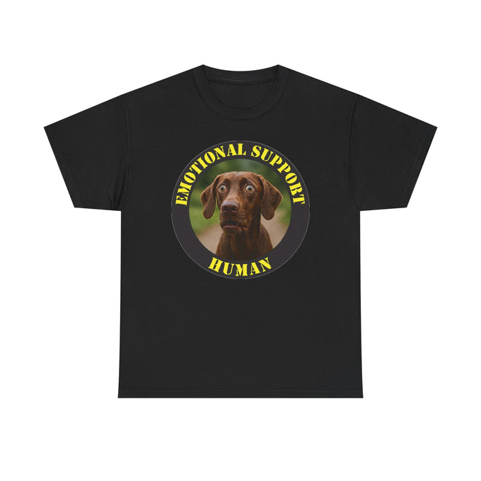 Emotional Support Human T-Shirt – Funny Dog Photo Tee for Pet Lovers