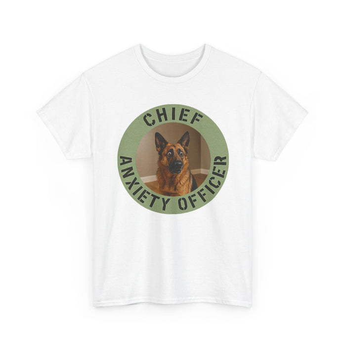 Chief Anxiety Officer T-Shirt — Funny Dog Graphic Tee