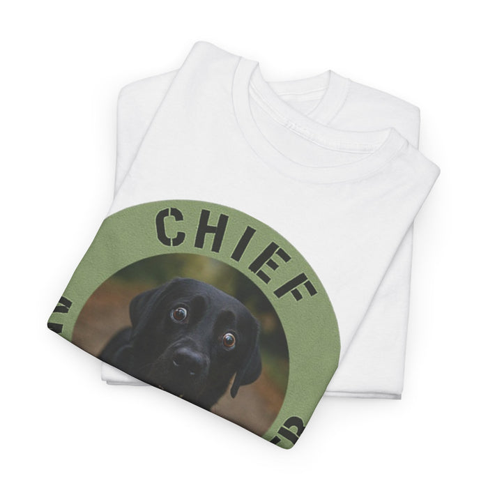 Chief Anxiety Officer T-Shirt — Funny Dog Graphic Tee for Pet Lovers