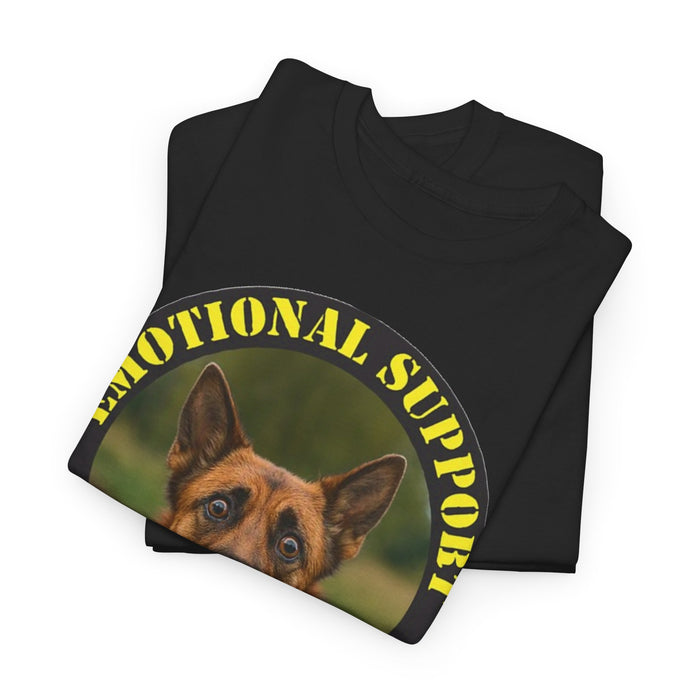 Emotional Support Human T‑Shirt — German Shepherd Therapy Dog Tee
