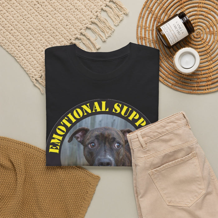 Pit Bull Emotional Support Human T-Shirt — Dog Photo Rescue Pet Lover Tee