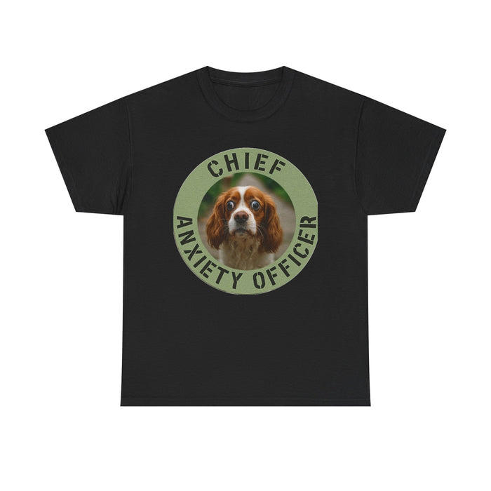 Chief Anxiety Officer T-Shirt — Funny Dog Graphic Tee for Pet Lovers