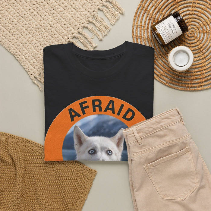Husky Afraid But Trying Tee