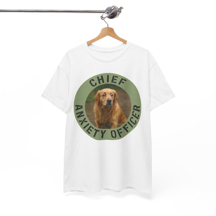 Chief Anxiety Officer T-Shirt — Funny Dog Graphic Tee for Pet Lovers