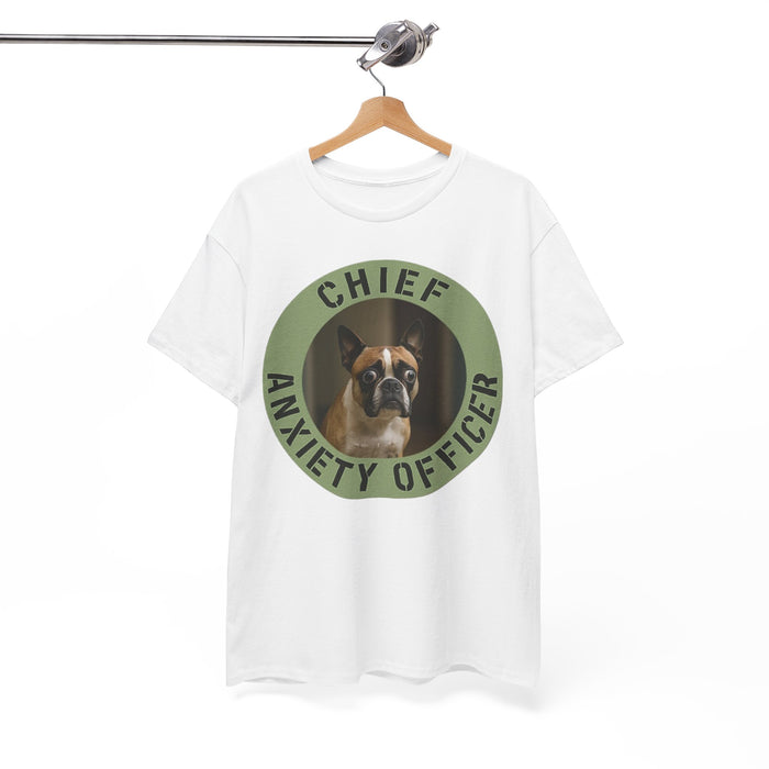 Chief Anxiety Officer T-Shirt - Funny Dog Owner Tee