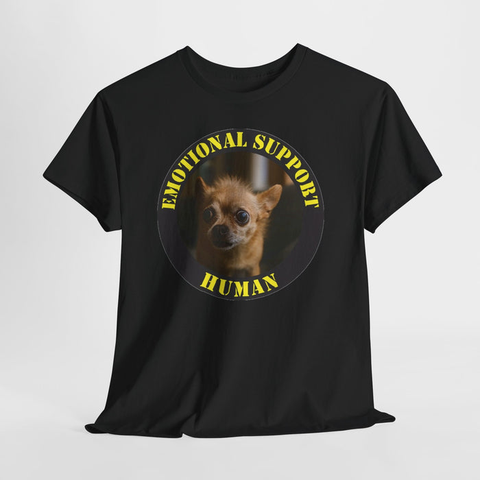 Emotional Support Human T-Shirt — Funny Chihuahua Rescue Tee