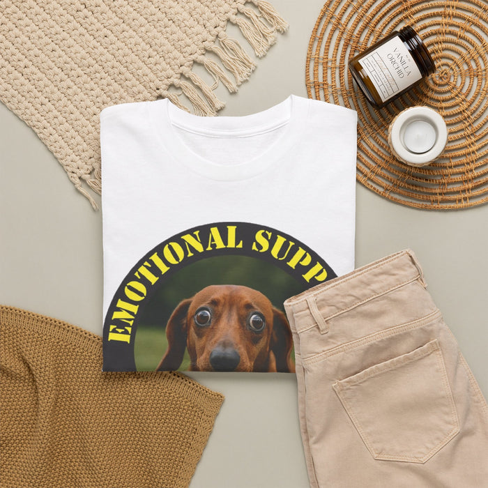 Emotional Support Human T‑Shirt — Dachshund Pet Rescue Tee