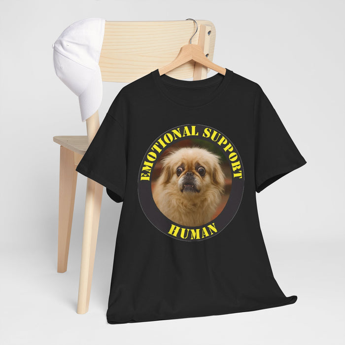 Emotional Support Human T-Shirt - Cute Pomeranian Rescue Pet Tee