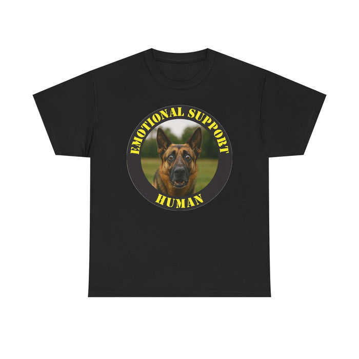 Emotional Support Human T-Shirt — German Shepherd Support Dog Tee