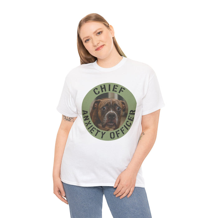 Chief Anxiety Officer Dog T-Shirt - Funny Pet Lover Tee