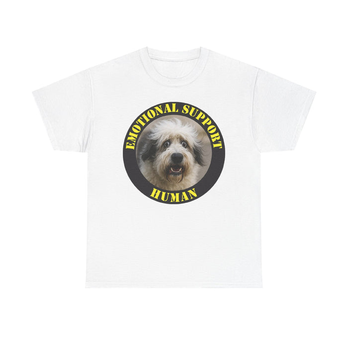 Emotional Support Human T‑Shirt — Cute Therapy Dog Graphic Tee