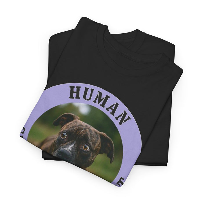 Pit Bull Human Security Blanket Tee - Cute Puppy Dog Graphic T-Shirt
