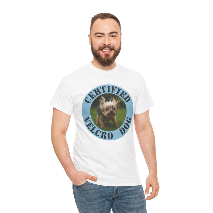 Certified Velcro Dog T-Shirt — Funny Vintage Pet Graphic Tee