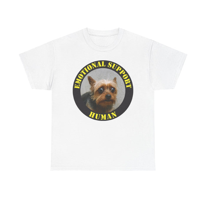 Emotional Support Human T-Shirt – Cute Yorkie Pet Shirt for Dog Lovers