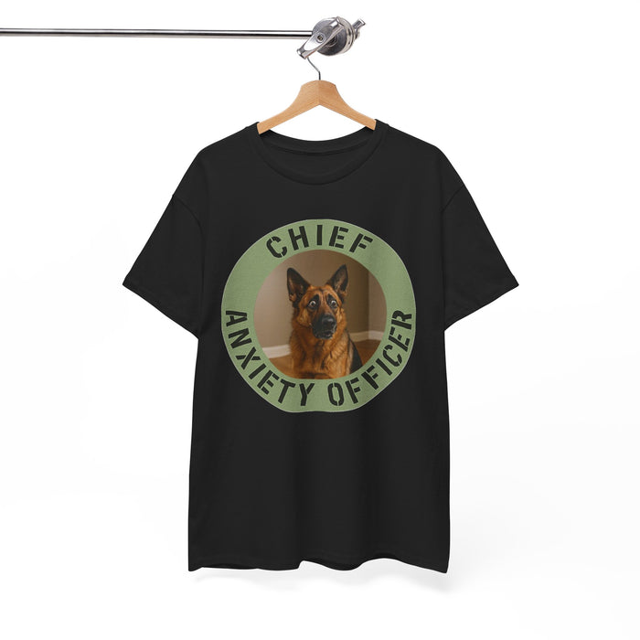 Chief Anxiety Officer T-Shirt — Funny Dog Graphic Tee