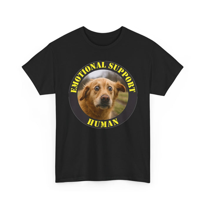 Emotional Support Human T‑Shirt — Cute Dog Photo Graphic Tee