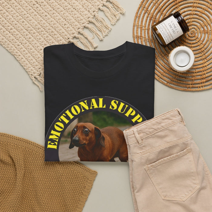 Emotional Support Human Tee — Dachshund Therapy Dog Graphic T-Shirt