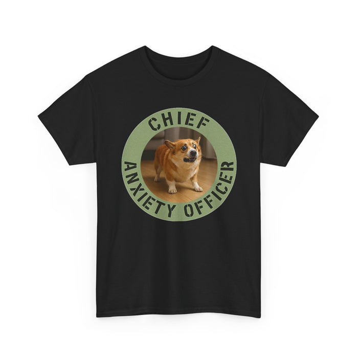 Chief Anxiety Officer T-Shirt – Funny Corgi Anxiety Tee