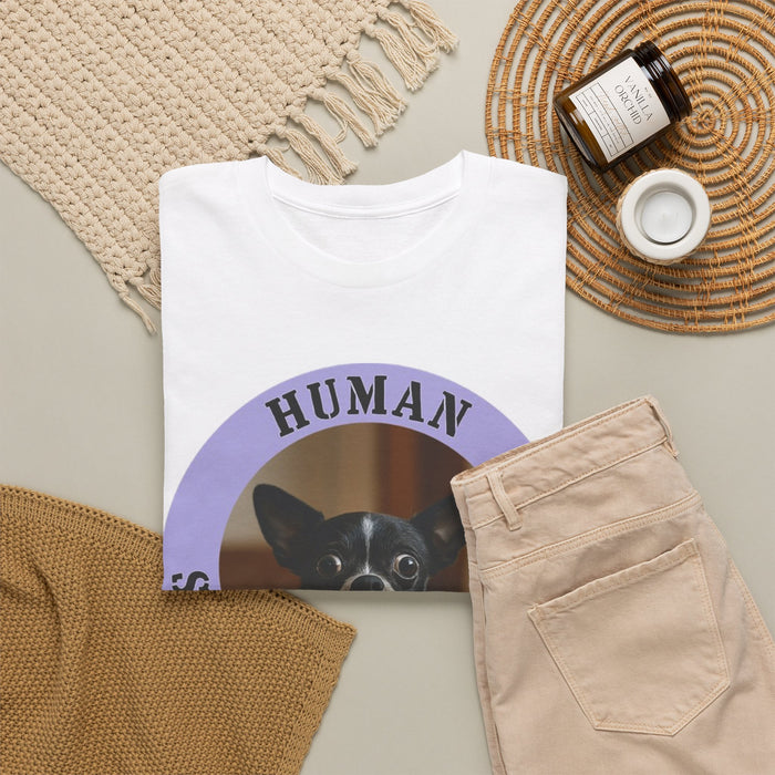 Dog Lover T-Shirt — "Human Security Blanket" Cute Chihuahua Graphic Tee