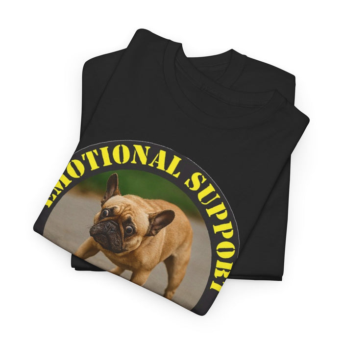 Emotional Support Human Tee — Funny French Bulldog Support Shirt
