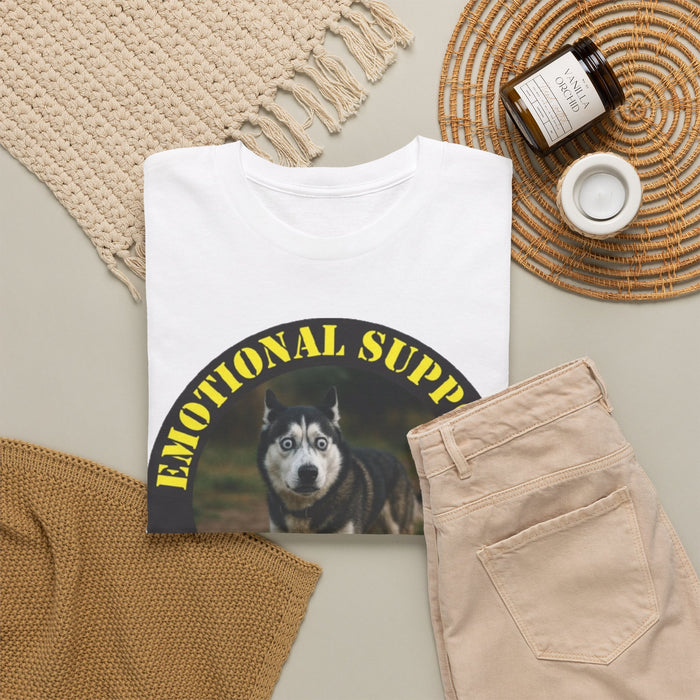 Emotional Support Human T‑Shirt — Funny Dog Support Shirt