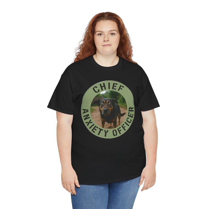 Chief Anxiety Officer T-Shirt — Funny Dog Anxiety Officer Tee