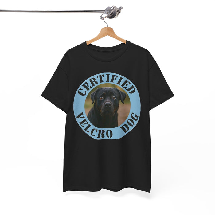 Rottweiler Certified Velcro Dog T‑Shirt – Funny Black Lab Pet Lover Tee