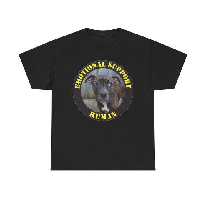 Pit Bull Emotional Support Human T-Shirt — Dog Photo Rescue Pet Lover Tee