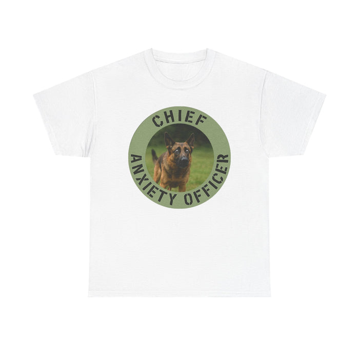 Chief Anxiety Officer T-Shirt — Funny Dog Anxiety Graphic Tee