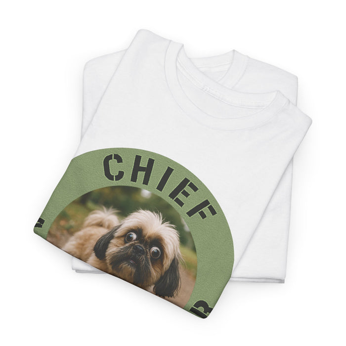 Chief Anxiety Officer Dog T-Shirt — Funny Cute Pekingese Graphic Tee