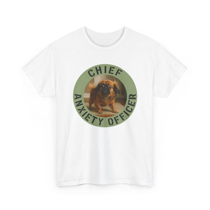 T‑Shirt — "Chief Anxiety Officer" Funny Dog Graphic Tee
