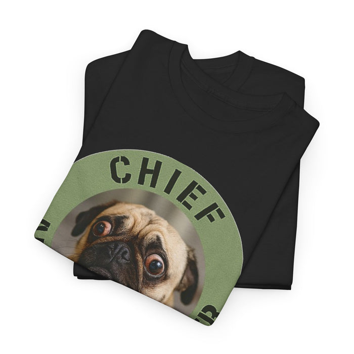 T-Shirt - "Chief Anxiety Officer" Pug Graphic Tee