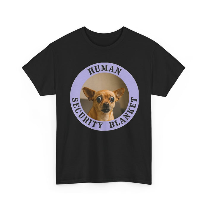 Human Security Blanket T-Shirt — Cute Chihuahua Pet Lover Tee