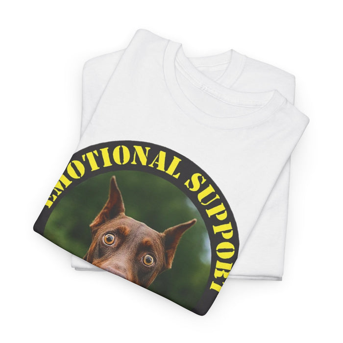 Emotional Support Human Tee — Doberman Pet Therapy T-Shirt