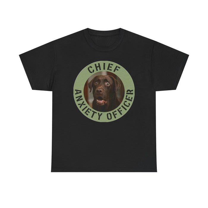 Chief Anxiety Officer Dog T‑Shirt – Funny Pet Lover Tee