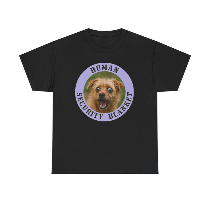 Human Security Blanket T-Shirt — Cute Dog Graphic Tee