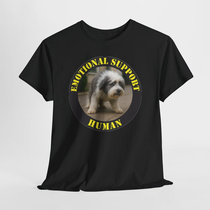T-Shirt — "Emotional Support Human" Dog Photo Tee