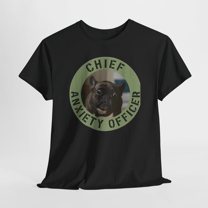Chief Anxiety Officer T-Shirt — Funny Dog Graphic Tee