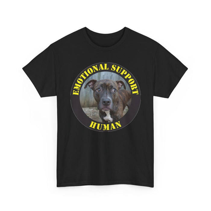 Pit Bull Emotional Support Human T-Shirt — Dog Photo Rescue Pet Lover Tee